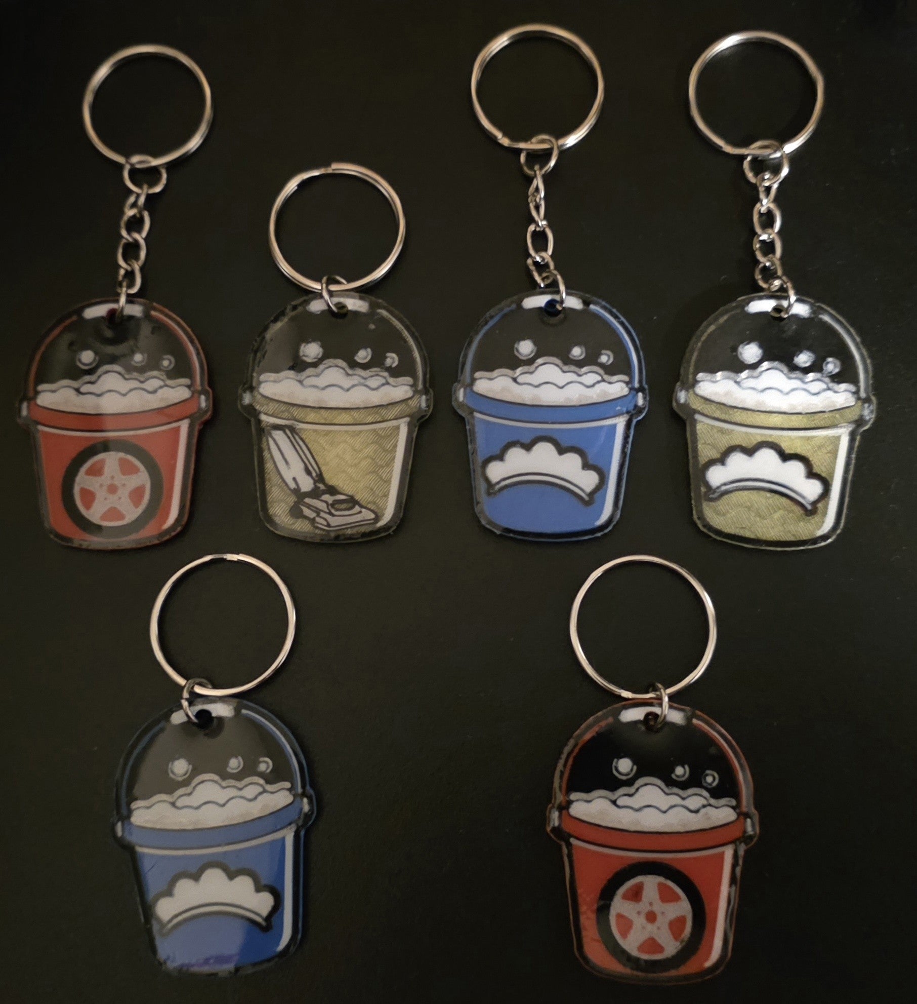 Service Bucket NFC Keychain