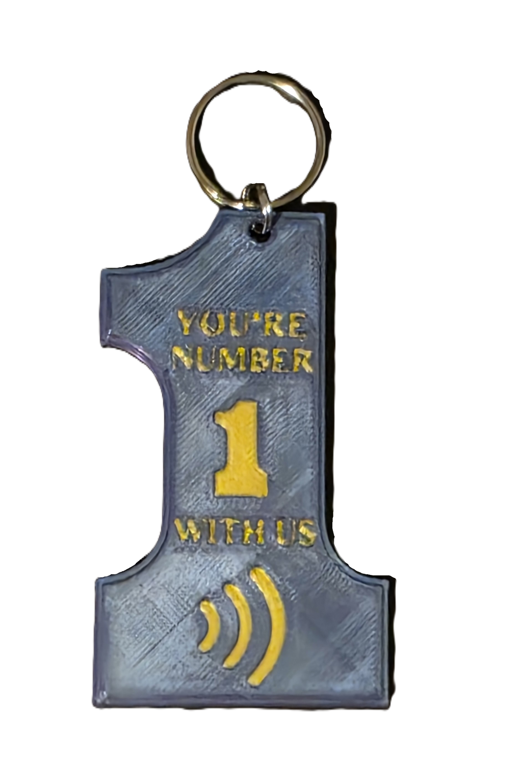 Retro #1 NFC Keychain