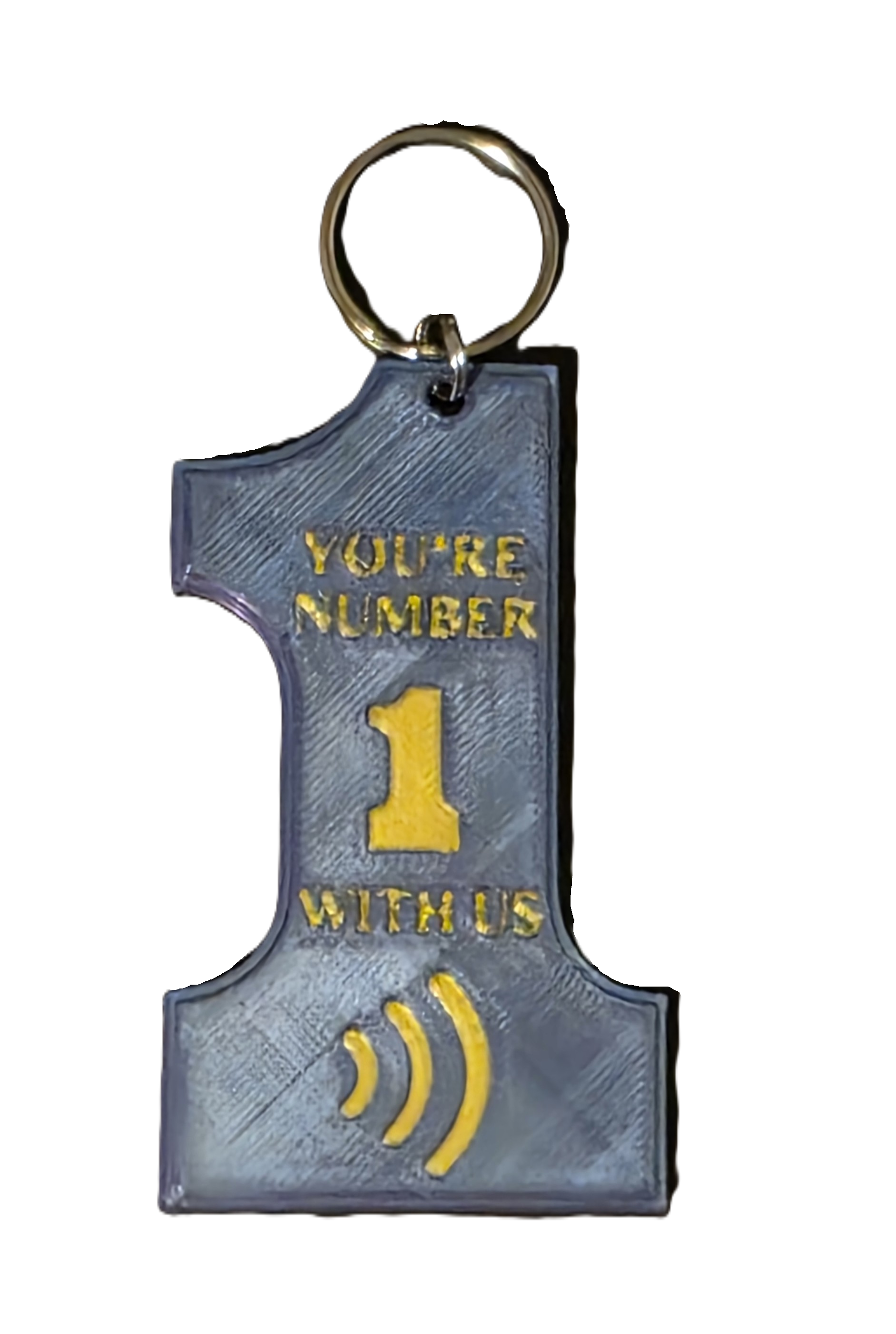 Retro #1 NFC Keychain