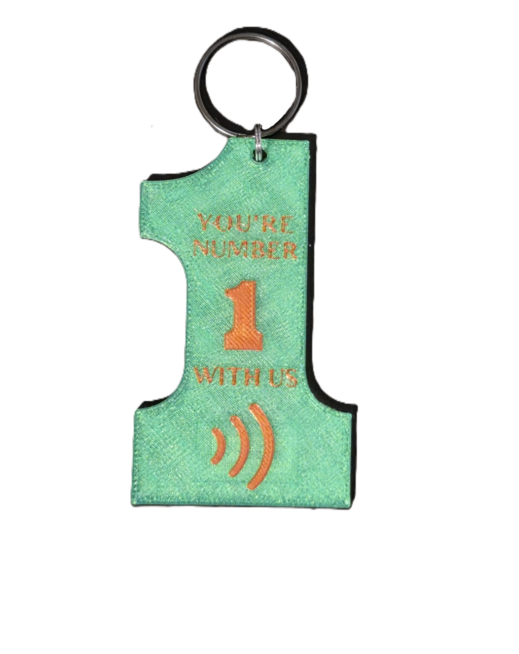 Retro #1 NFC Keychain