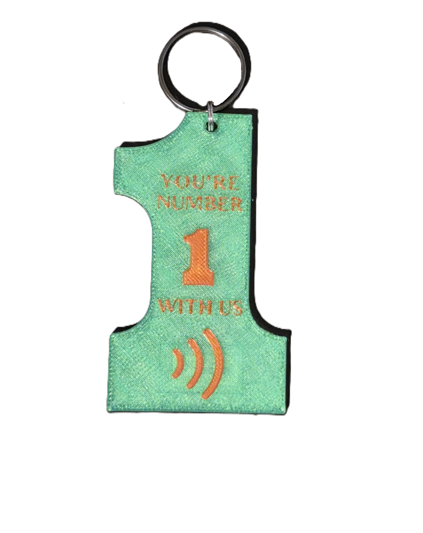 Retro #1 NFC Keychain